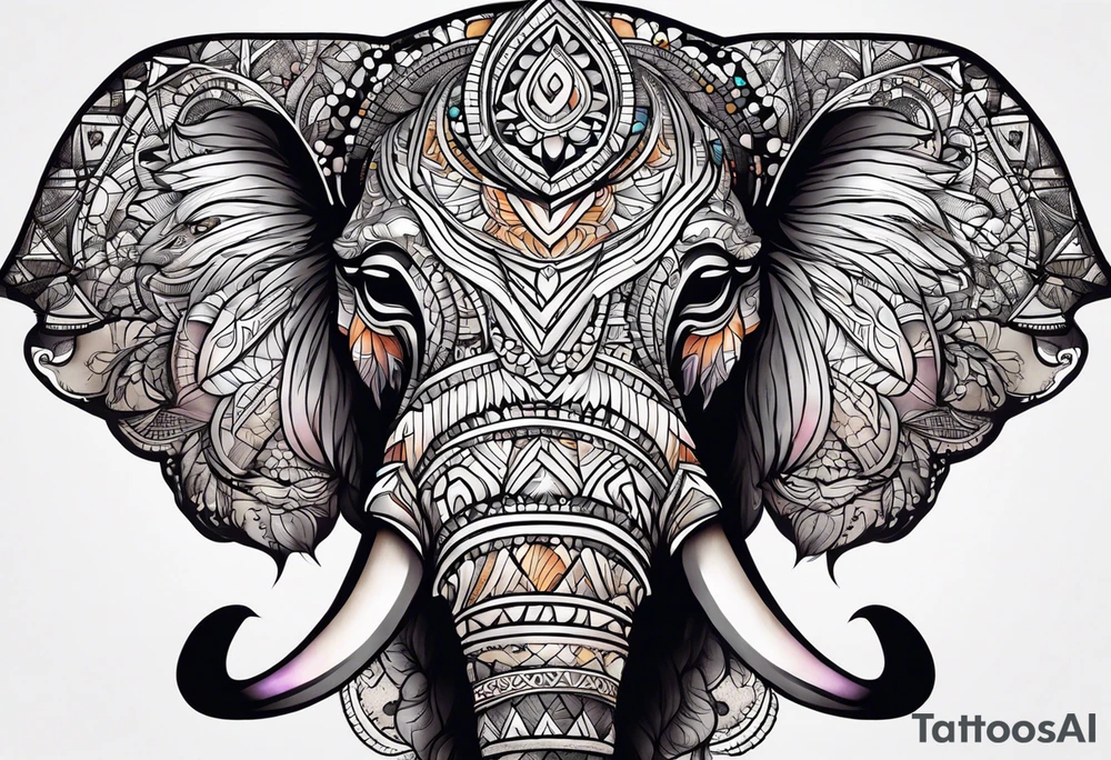 tatto prajurit dan api tattoo idea