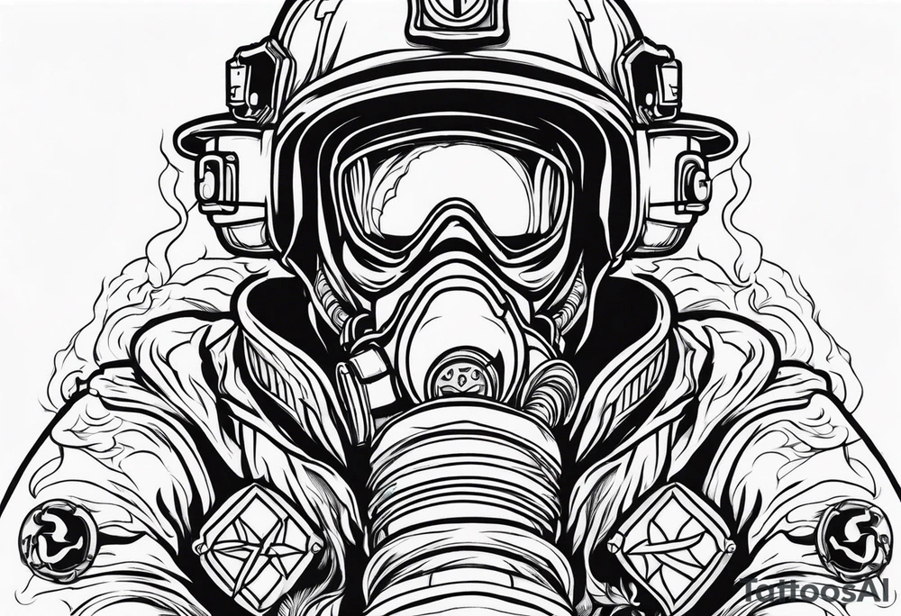 Hell firefighter tattoo idea