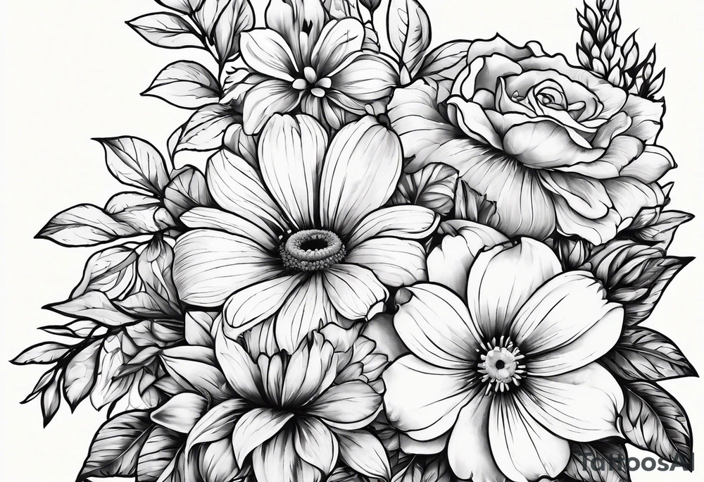 Flowers tattoo idea