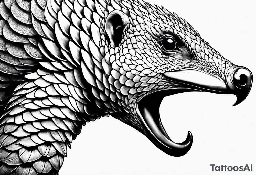 Pangolin  zen tattoo idea