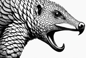 Pangolin  zen tattoo idea