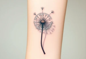 Dandelion real 
with shadows tattoo idea