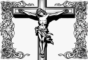Traditional Crucifix tattoo idea