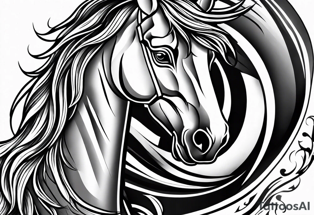 horse tattoo idea