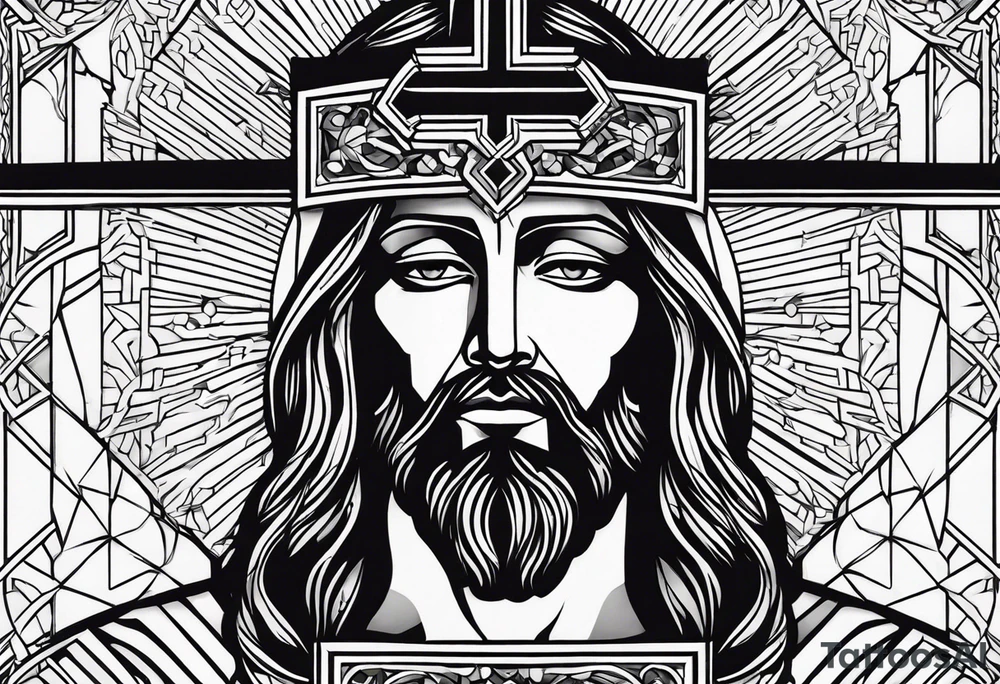 Religious, cross, jesus, powerful tattoo idea