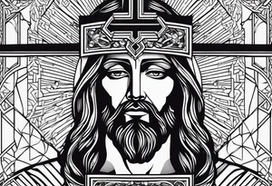 Religious, cross, jesus, powerful tattoo idea