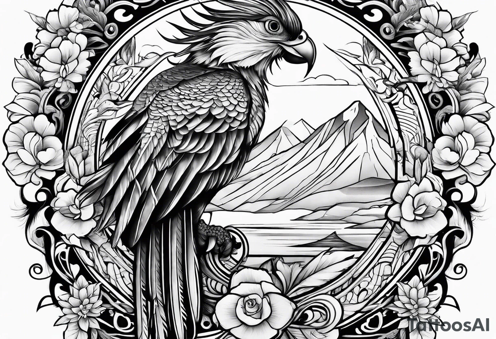 Quetzal long tattoo idea