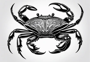 Crab con  69 nelle chele tattoo idea
