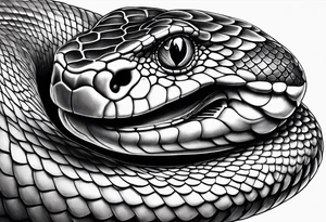 Black snake tattoo idea