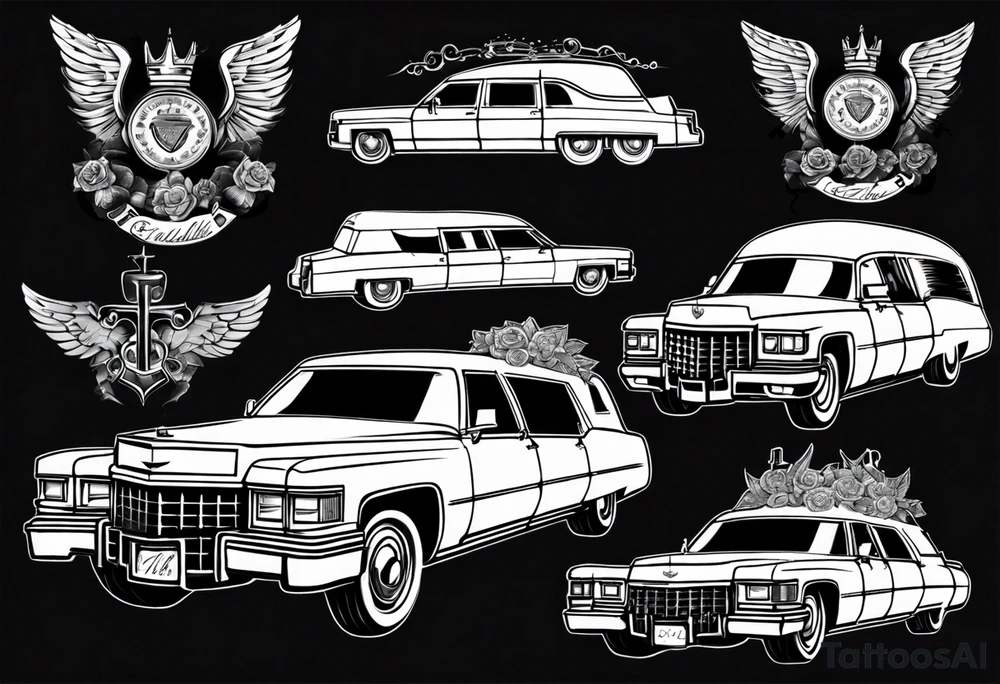 1973 Cadillac hearse
L tattoo idea