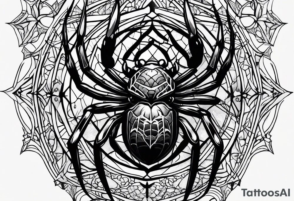 Spider tattoo idea