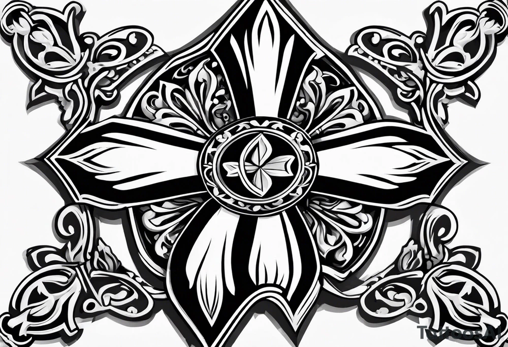 Maltese cross tattoo idea