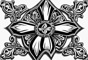 Maltese cross tattoo idea