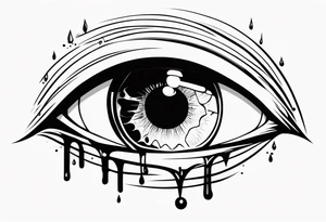 Hellsing bleeding tear eye tattoo tattoo idea