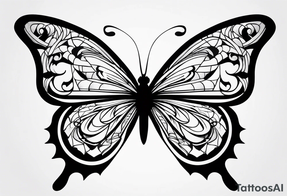 butterfly on wrist tattoo idea
