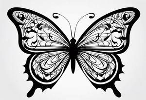 butterfly on wrist tattoo idea