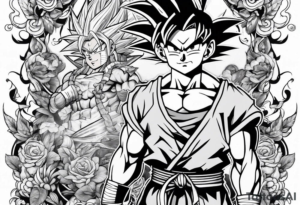 Trunks und Son Goten tattoo idea
