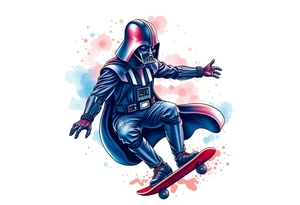 MEMORY TATTOO
blue and red Darth Vader skateboarding outdoor
"Darth Carter"
12/29/88-01/06/24 tattoo idea