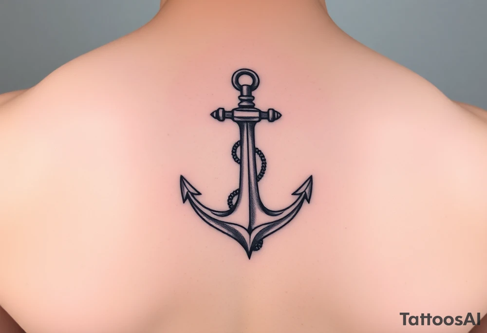 One step at a time with an anchor tattoo idea