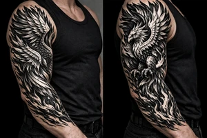 A phoenix tattoo idea