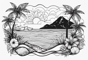 beach tattoo idea