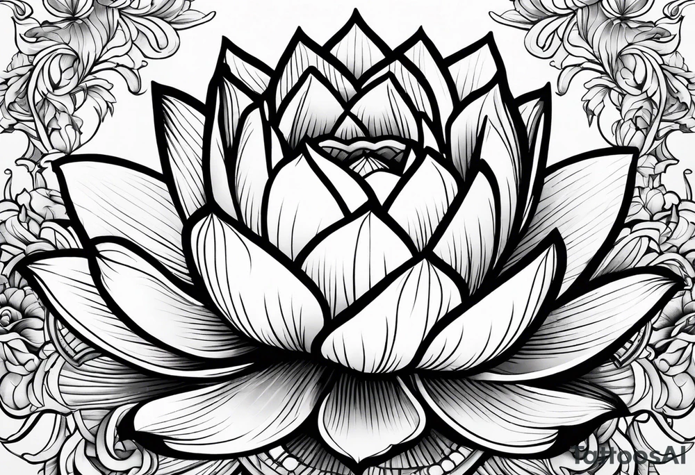 lotus flower AND para siempre tattoo idea