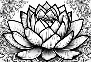 lotus flower AND para siempre tattoo idea