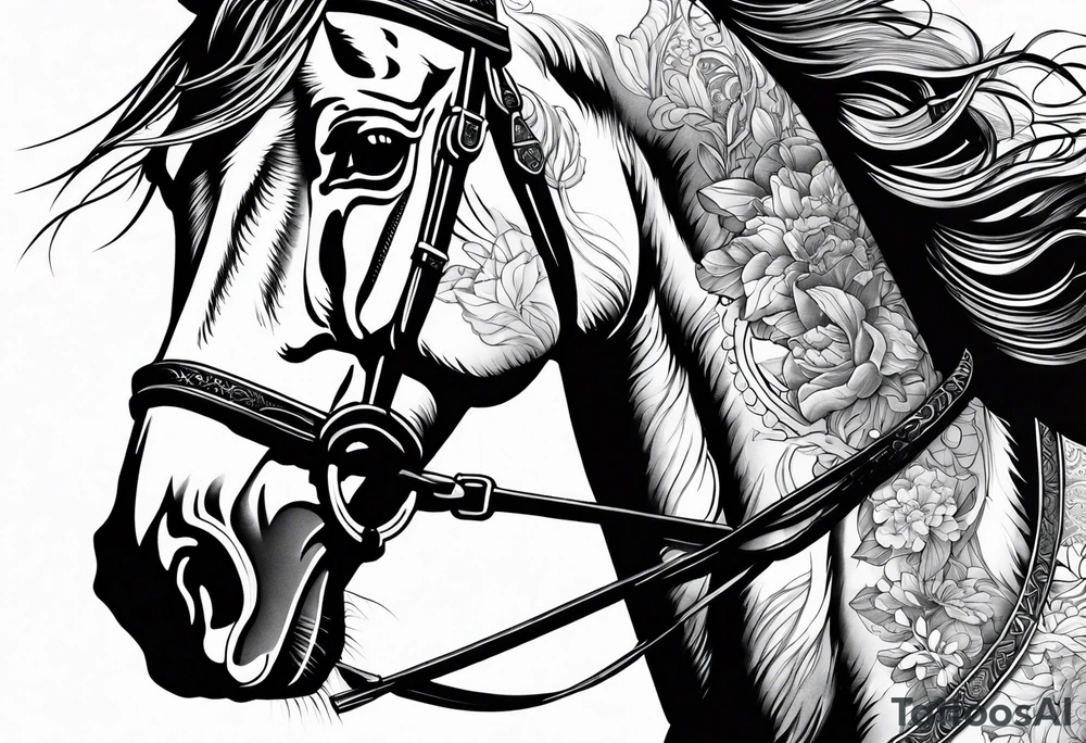 Samurai horse tattoo idea