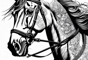 Samurai horse tattoo idea