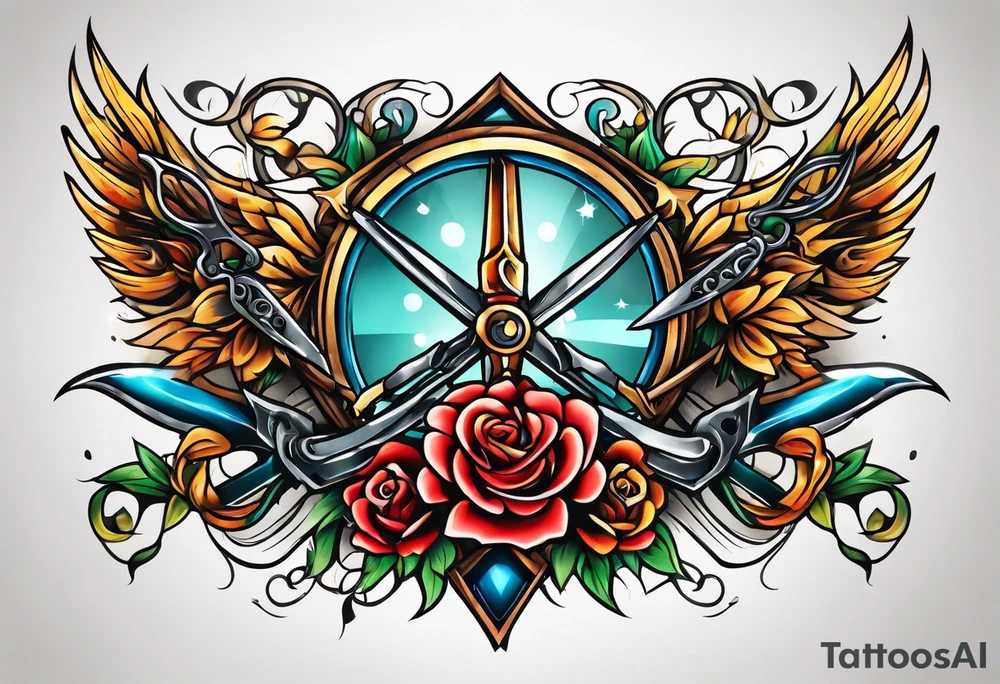 scissors tattoo idea