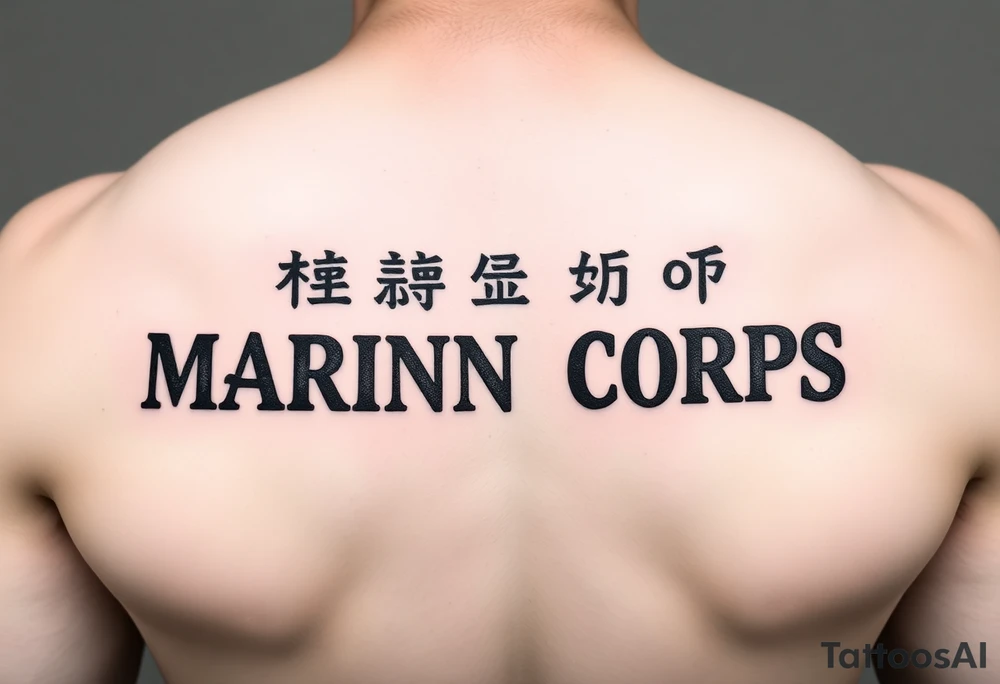 Republic of Korea
Marine Corps
lettering to arm tattoo idea