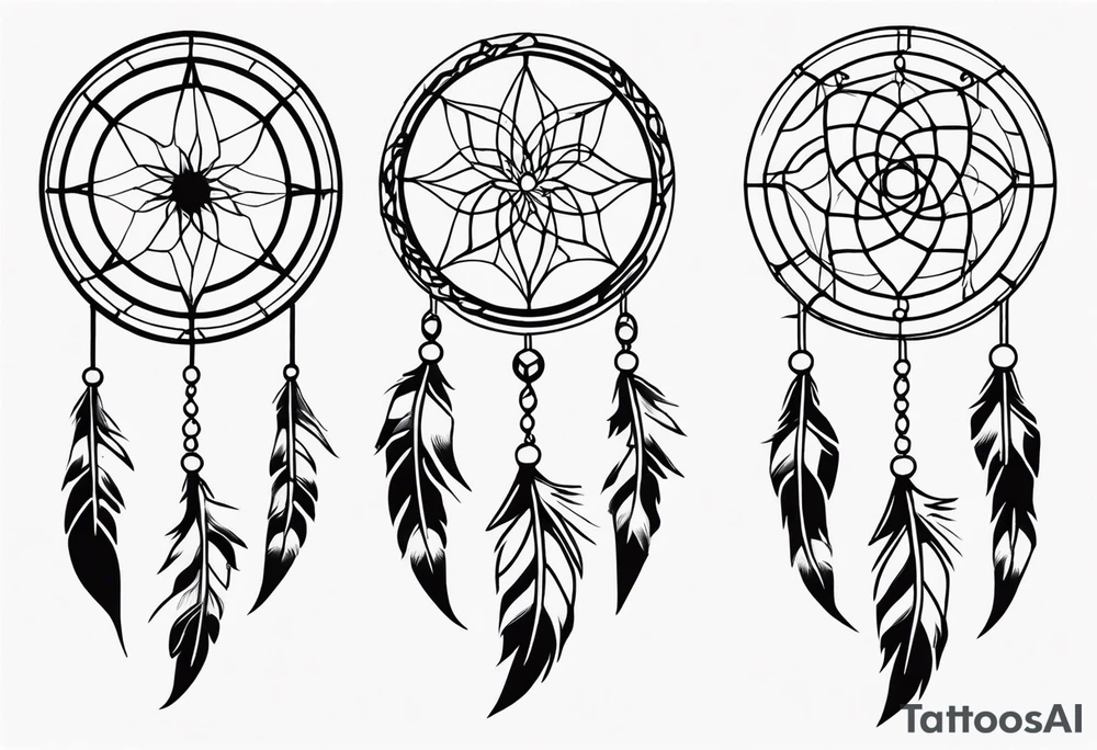 LONG Dreamcatcher tattoo idea