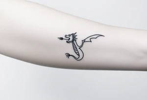 dragon breathing fire tattoo idea