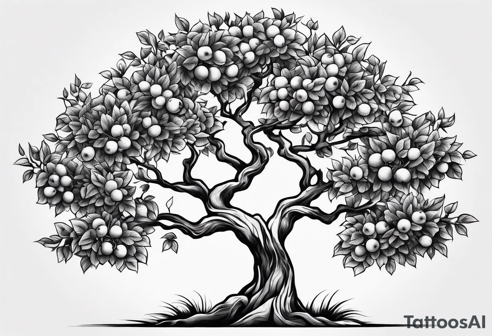 Apple tree tattoo idea
