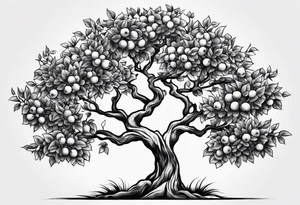 Apple tree tattoo idea