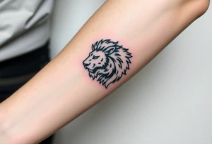 Fancy style "leo" start constilation birth
 sign lion tattoo idea