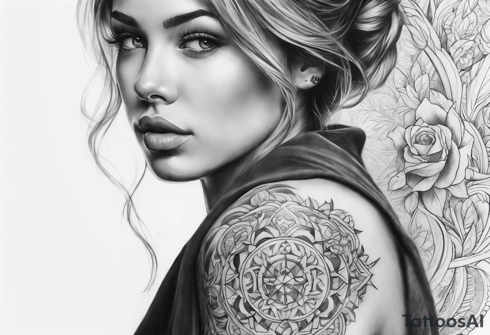 Christian sleeve tattoo tattoo idea