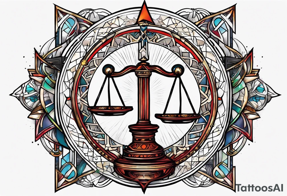 tarot justice tattoo idea
