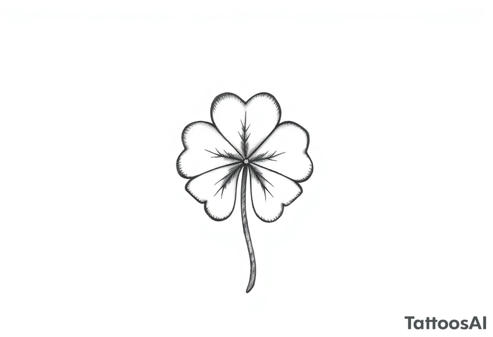 4-leaf clover tattoo idea