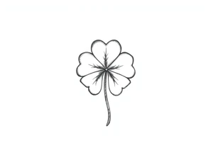4-leaf clover tattoo idea