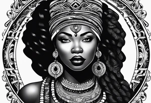 Mami wata african tattoo idea