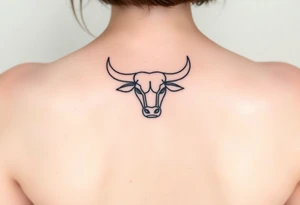 Symbol for complete surrender to master bull tattoo idea