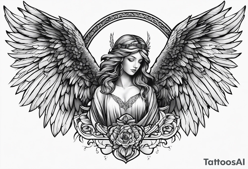 Angel tattoo idea