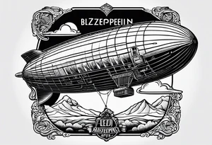led zeppelin blimp tattoo idea