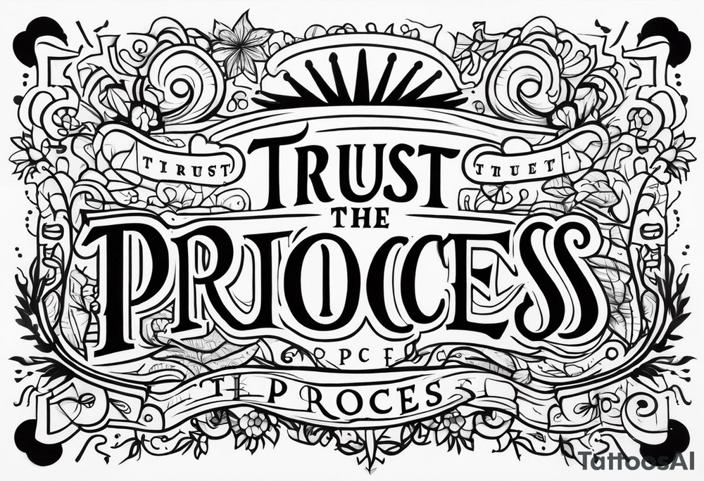 Trust the process tattoo idea