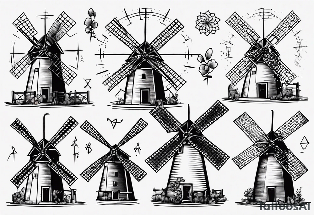The mathematical dutch windmill graph that is cute tattoo idea