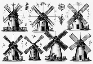 The mathematical dutch windmill graph that is cute tattoo idea