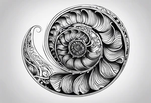 Nautilus shell tattoo idea