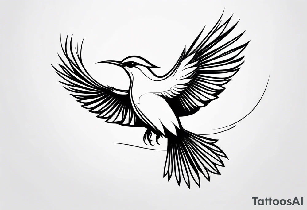 Powerful Bird tattoo idea