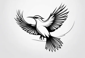 Powerful Bird tattoo idea